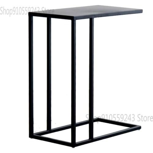 Nordic Living Room Wrought Iron Gold Side Table Simple Creative Corner Table Modern Metal Small Coffee Table Movable Sofa Side T