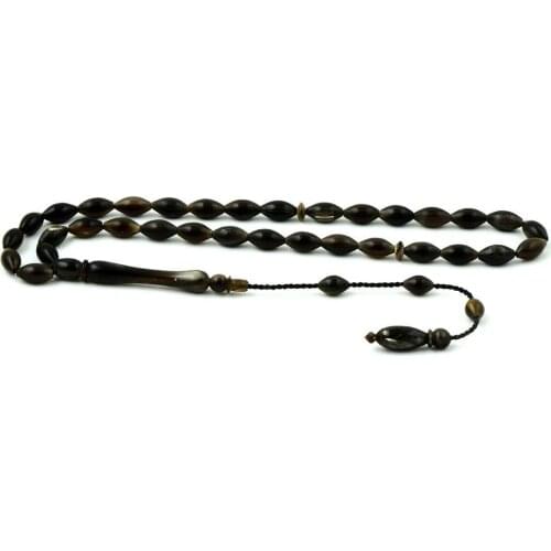 Buffalo Horn Handmade Rosary with Barley Cutting