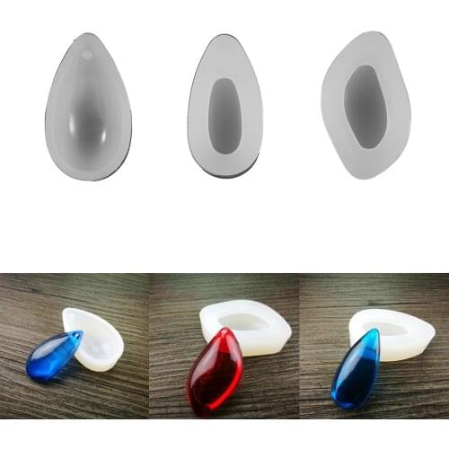 3 Style Pendant Silicone Molds UV Epoxy Resin Mold Waterdrop Shape Mould For DIY Crafts Jewelry Making Pendants Earrings Tools