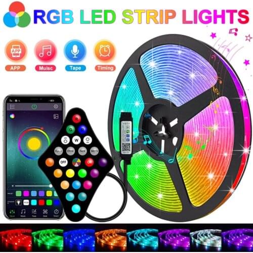 5050 WIFI Led Strip light SMD Flexible Ribbon 5m 15m Led Lights 20m 10m Tape Diode With Phone Bluetooth-compat APP For Christmas