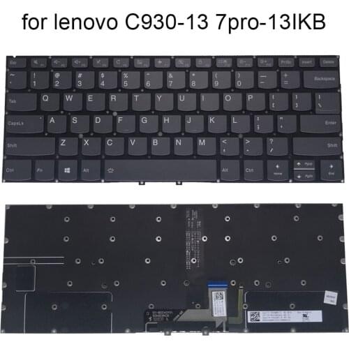 US backlight keyboard For Lenovo Yoga 7 Pro-13IKB 930-13IKB C930 13IKB English notebook PC keyboards New PD4VB CH V163420BS1