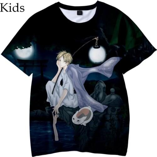 Japan Comic 3D Natsume Yuujinchou Kids T shirt New Casual Summer boys girls Suitable children Natsumes Book of Friends t shirts