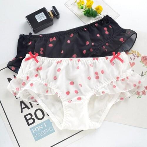 Japanese Sexy Princess Underpants Women Cotton Panties Thong Seamless Kawaii Lignerie Femme Plus Size Panty Lolita Underwear New