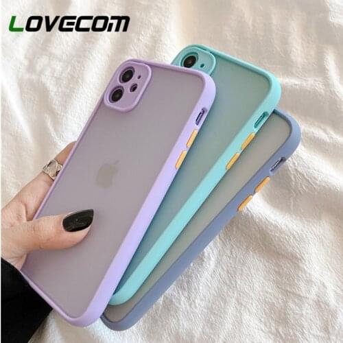 LOVECOM Camera Protection Shockproof Phone Case For iPhone 12 Mini 11 Pro Max XR X XS Max 7 8 6 Plus Clear Case Soft Phone Cover