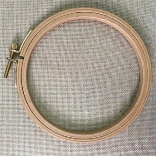 1PC Dia12.5cm Wooden Embroidery Hoops 4.9inch Hand Hoops Ring Machine Cross Stitch Embroiderying Tool Sewing Tool