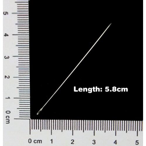 10Pcs/lot Beading Needles Threading String/Cord Jewelry Tool Rhodium Plated,Approx 5.8cm CN-TZA002