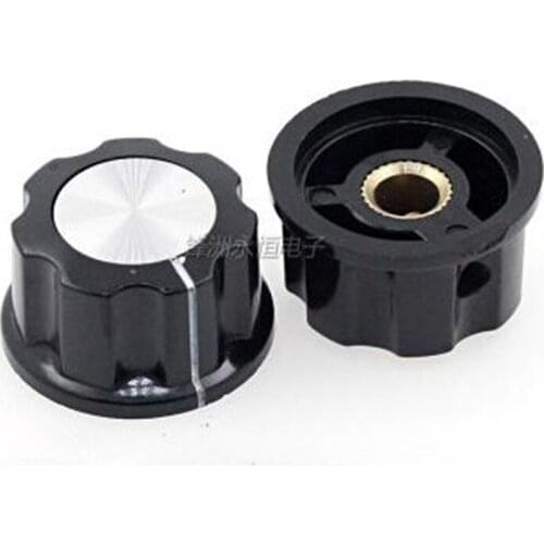 10pcs Hat MF-A03 potentiometer knob WH118/WX050 bakelite knob / copper core inner hole 6mm