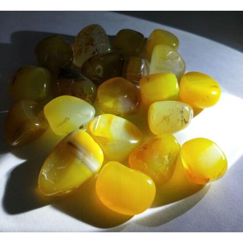 100g Natural Yellow Agate Quartz Crystal Polished Gravel Specimen Gem Tibetan Crystal Natural Stones Minerals For DIY Jewelry D2