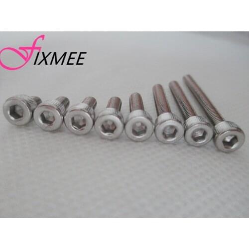 100PC Metric Thread M4*6/8/10mm Stainless Steel Hex Bolt Kit 304 Cap Nut Washer Set Screw