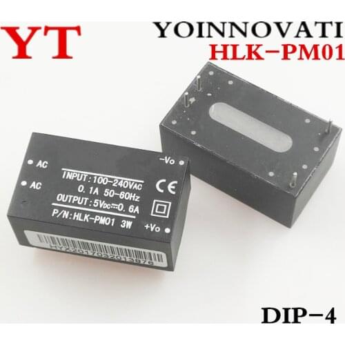 5pcs/lot AC-DC isolated power modules turn 220v 5v, smart home switching step-down power module HLK-PM01