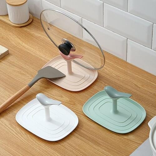 Household Pot Lid Rack Plastic Pot Lid Holder Save Place Pan Cover Holder Multifunctional Storage Rack Home Kitchen Accessories