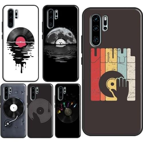 Vinyl DJ Record Art Case For Huawei P Smart 2019 Z P20 P40 P30 Pro Mate 20 Lite Nova 5T Honor 9X 8X 10i 20