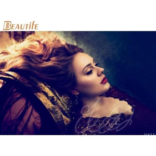 Custom Adele Poster Cloth Silk Poster Home Decoration Wall Art Fabric Poster Print 30X45cm,40X60cm.50X75cm,60X90cm