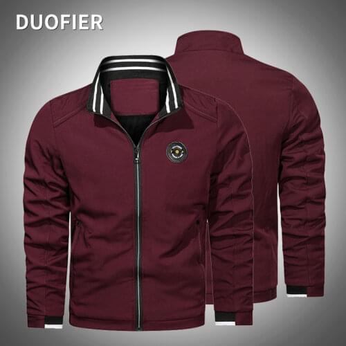 Autumn New Mens Bomber Zipper Jackets Casual Male Solid Outerwear Jacket Military Stand Collar Slim Fit Pilot Coat Men Clothing