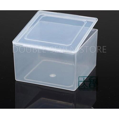 10pcs 8cm Square Plastic Storage Box PP Transparent Small Case Pack boxes DIY Making Part Material Accessories Supplies