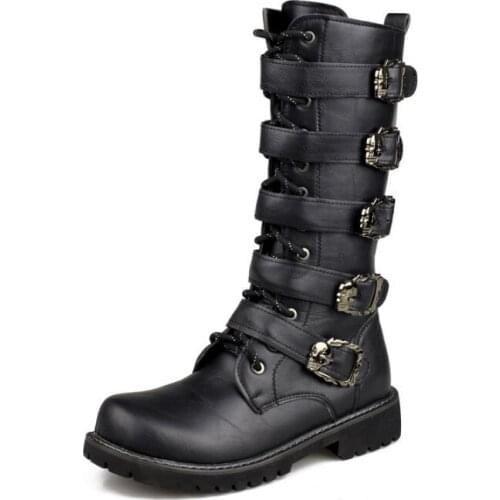 Punk Martin boots High Men shoes