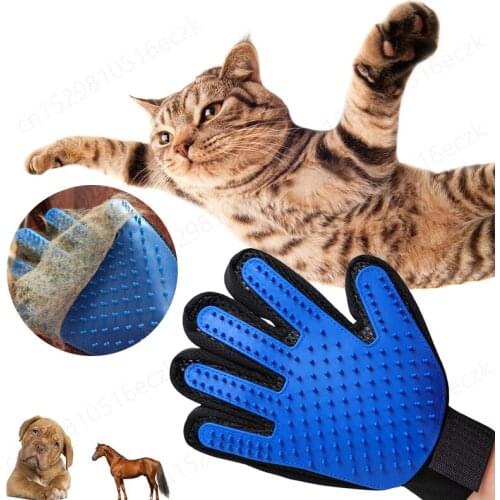 New Pet Glove Cat Grooming Glove Pet Deshedding Brush Glove for Cats Dog Hair Remove Brush Dog Cleaning Combs Massage Gloves