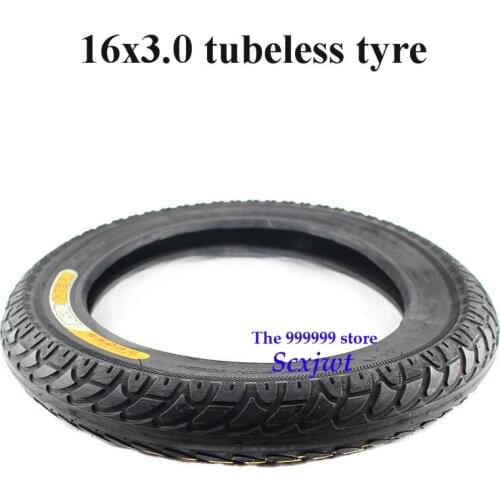 Free Shipping 2019 newest 16x3.0 stab-proof outer tire Electric Wheel Tire Explosion-proof Battery Car Vacuum /tubeless Tire