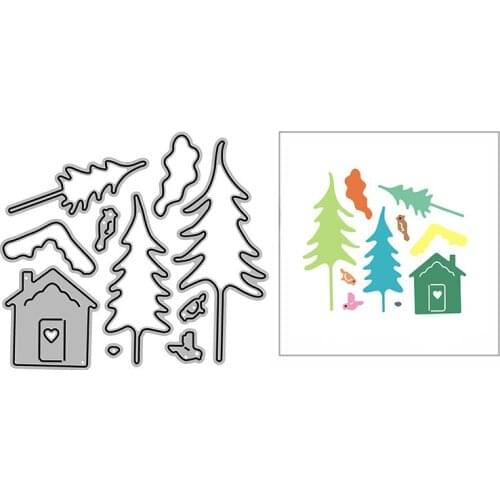 New DIY Sweet Home Tree Bird Craft Embossing Mold 2021 Metal Cutting Dies for Album Card Making and Scrapbooking Decor No Stamps