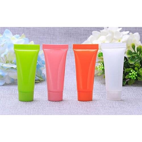 Empty lotion plastic soft tube for cosmetic skin care cream packaging,squeeze container bottles with flip cap