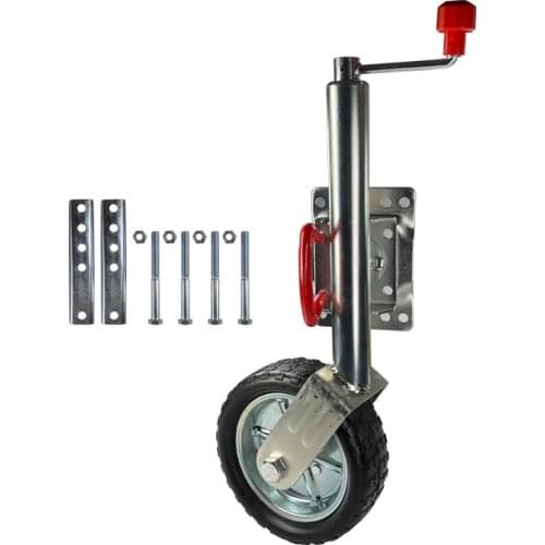 Side Wind 5000 Lbs Pipe Mount Swivel Trailer Jack Square Pipe 15" Lift Camper Accessories RV Parts Caravan Components