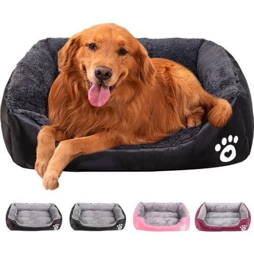S-2XL) Cat Dog Bed Warm Dog House Soft Fleece Nest Dog Baskets Mat Autumn Winter Pet Bed For Small Medium Large Pets Dropship