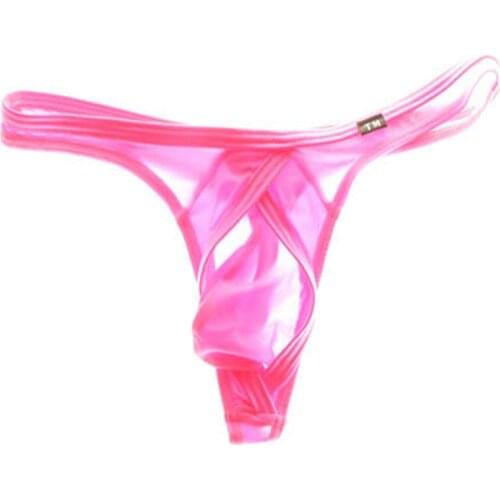 2016 TM Mens Sexy Nylon G String low waist underwear Smooth silk thong bikini gay men underwear jockstrap Gay Thongs