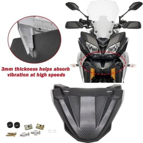 Carbon Fiber Motorcycle Front Wheel Fender Beak Nose Extension Cowl for Yamaha MT-09 Tracer FJ-09 2015 2016 2017
