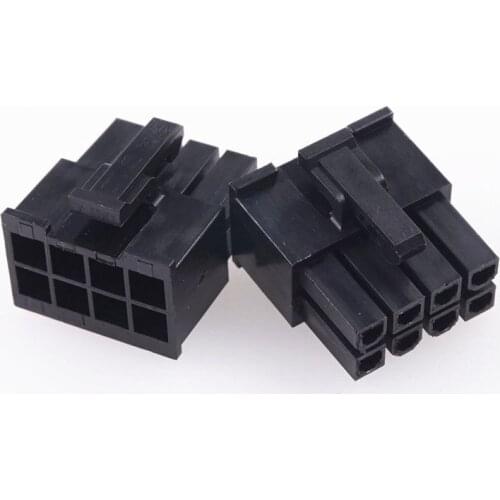 100Pcs 5557 8 Position Molex ATX CPU 8 Pin Male Plug Housing 4.20 MM Pitch Computer PCI-E PCIe Power Connector Plastic Shell