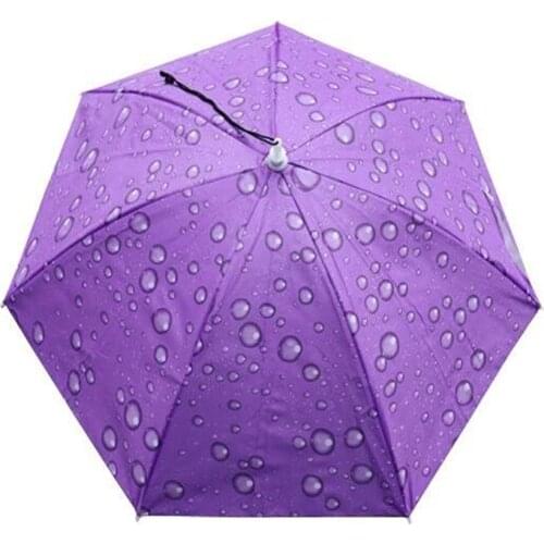 77cm Head-mounted Sunshade Umbrella Fishing Hat Umbrella Sunscreen Rain Outdoor Fishing Umbrella