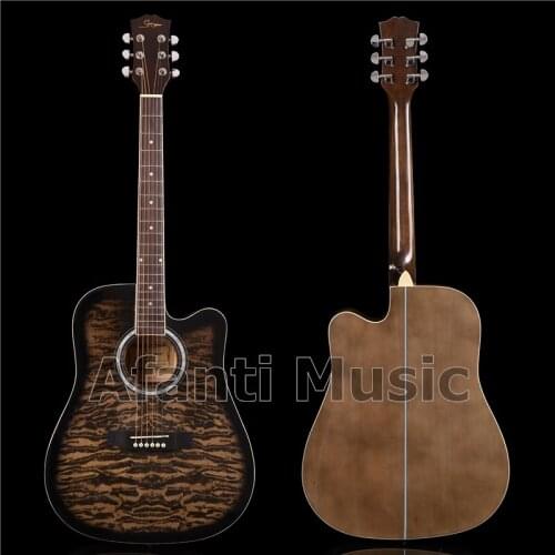 Afanti Music 41 inch Basswood top / Basswood Back & Sides Acoustic guitar (WY-001S)
