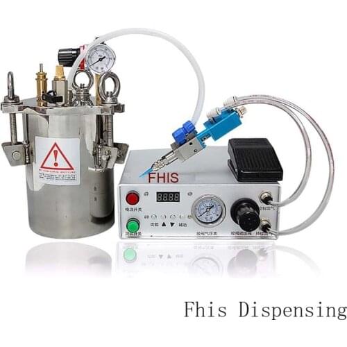 Yellow Plastic UV Plastic Alcohol Plastic White Latex Glue Machine Stainless Steel Pressure Glue Bucket Automatic Dispenser