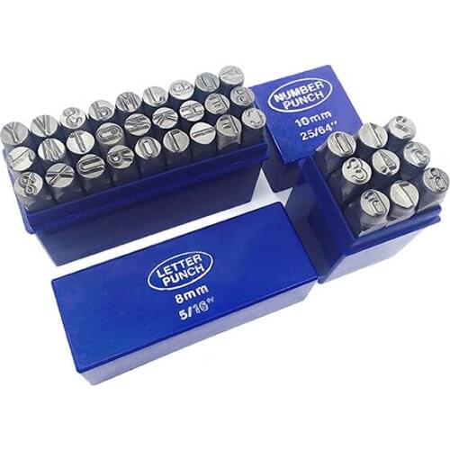 FREE SHIPPING high quality alloy steel 1-5mm metal letter punch stamping set, good hardness and tenacity, number stamping punch