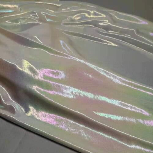 Bronzed Stretchy Fabric Magic Shiny Fabric Wedding Party Costume Craft DIY Stage Cosplay Dress