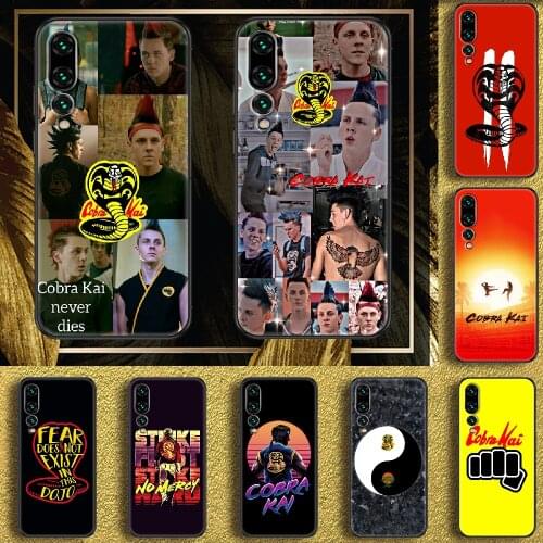 Cobra Kai TV Phone case For Huawei P Mate P10 P20 P30 P40 10 20 Smart Z Pro Lite 2019 black 3D hoesjes art cell cover fashion