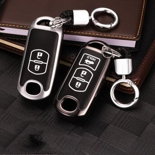 Zinc alloy+Luminous keychain Car Remote Key Case Cover For Mazda 6 Mazda 2 3 Axela Atenza CX-7 CX-9 MX5 CX-5 CX5 2016 2017 2018