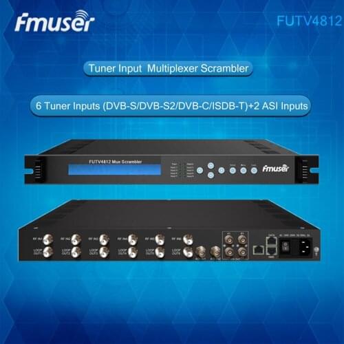 FUTV4812 6 Tuner IRD 6 DVB-S/S2/C/T RF Input,2 ASI In,2 ASI 1 IP Output Mux-Scrambler