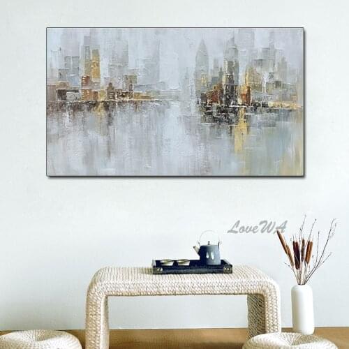 Unframed 100% Handpainted Painting Abstract Wall Art Home Decor The Composition Is Clever Picture Modern Oil Painting On Canvas