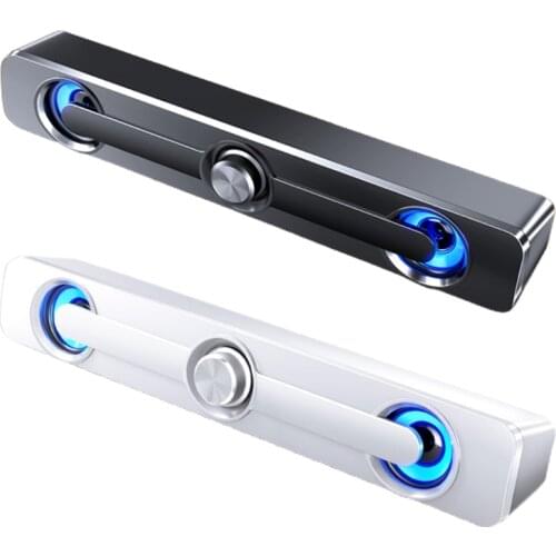 SADA V-111 Computer Speaker USB Wired Powerful Bar Stereo Subwoofer Bass Speaker Surround Sound Box for PC Laptop Phone