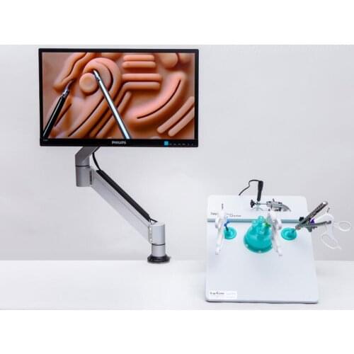 Laparoscopic Surgery Simulator Straight Rod Lens camera Needle holder scissors hole slot gripper separator plier