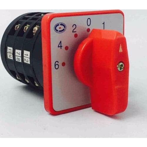 LW6-3 Silver Point Universal Change-over Switch 3 Archives 3 Section Rotating Knob Control Circuit Switch