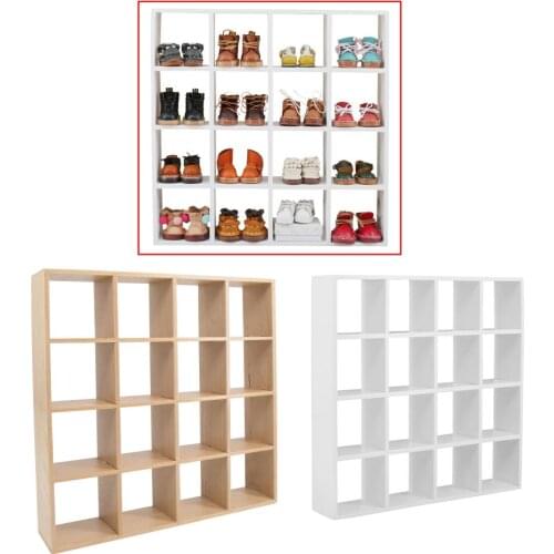 12th Dollhouse Wood Shoes Rack Shelf Mianiture Furniture Toys