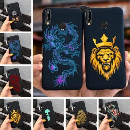 Cute Silicone Case For Huawei P20 lite Case Nova 3E Soft Silicone Animals Alien Cover For Huawei Nova 3E P 20 Lite 20Lite Bumper
