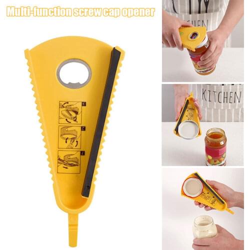 Multi-function Bottle Opener Jar Opener Easy Grip Bottle Opener Twist Off Lid Quick Opening Cooking Everyday Use WXV Sal