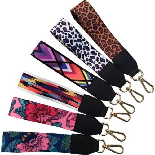 Fashion New Color Ethnic Style Hand Strap Handle With Key Ring Decorative Belt Accessory Strap Short Hand Accessories Bag Handle