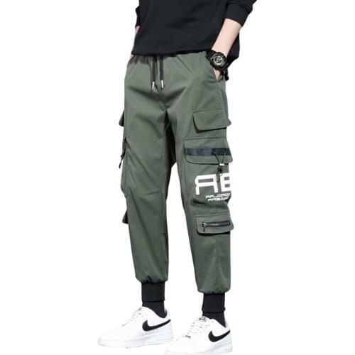 2021 Mens Harem Pants Ankle-Length Slim Fit Comfortable Trousers Harajuku Joggers Elastic Waist Pant