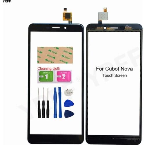 New Panel Lens Sensor For Cubot Nova Glass Touch Screen Digitizer Front Glass Assembly Repair Parts Good Quality
