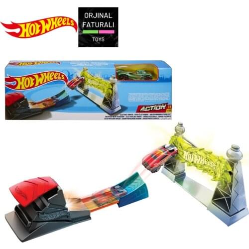 Hot Wheels Dragstrip Champion Action Set for Racing GBF82 Great Birthday Gift Toys Play Set Car Track Model for Children