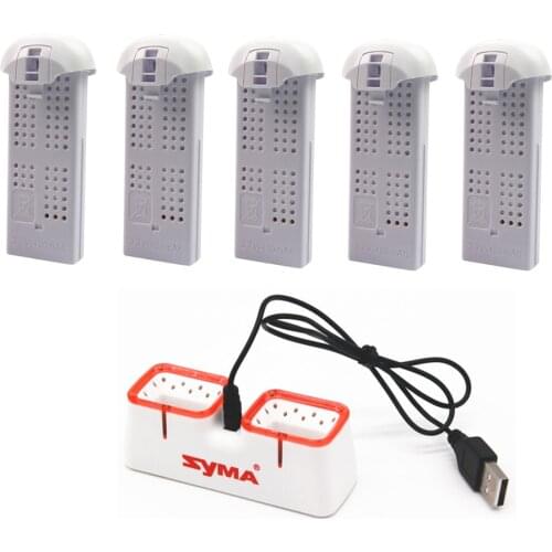 Original Syma X22 / X22w drone battery with charger RC Quadcopter Spare Parts Accessories 3.7V 400mAh Battery