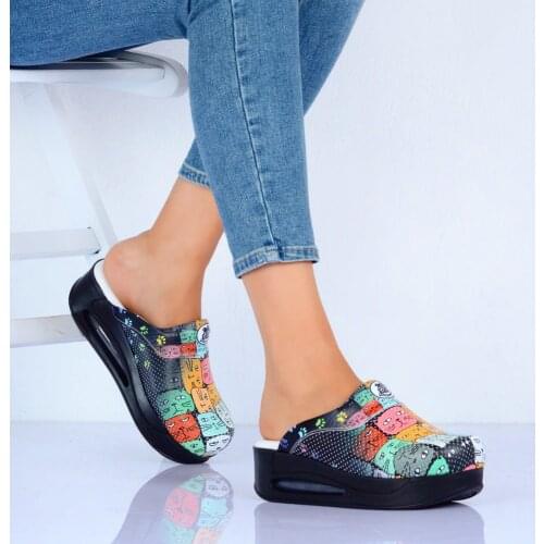 Lady Swagger Based Handmade Orthopedic Sabo Slippers Models Doctor Nurse Hospital & Nursing Leather Clogs & Womens Clogs